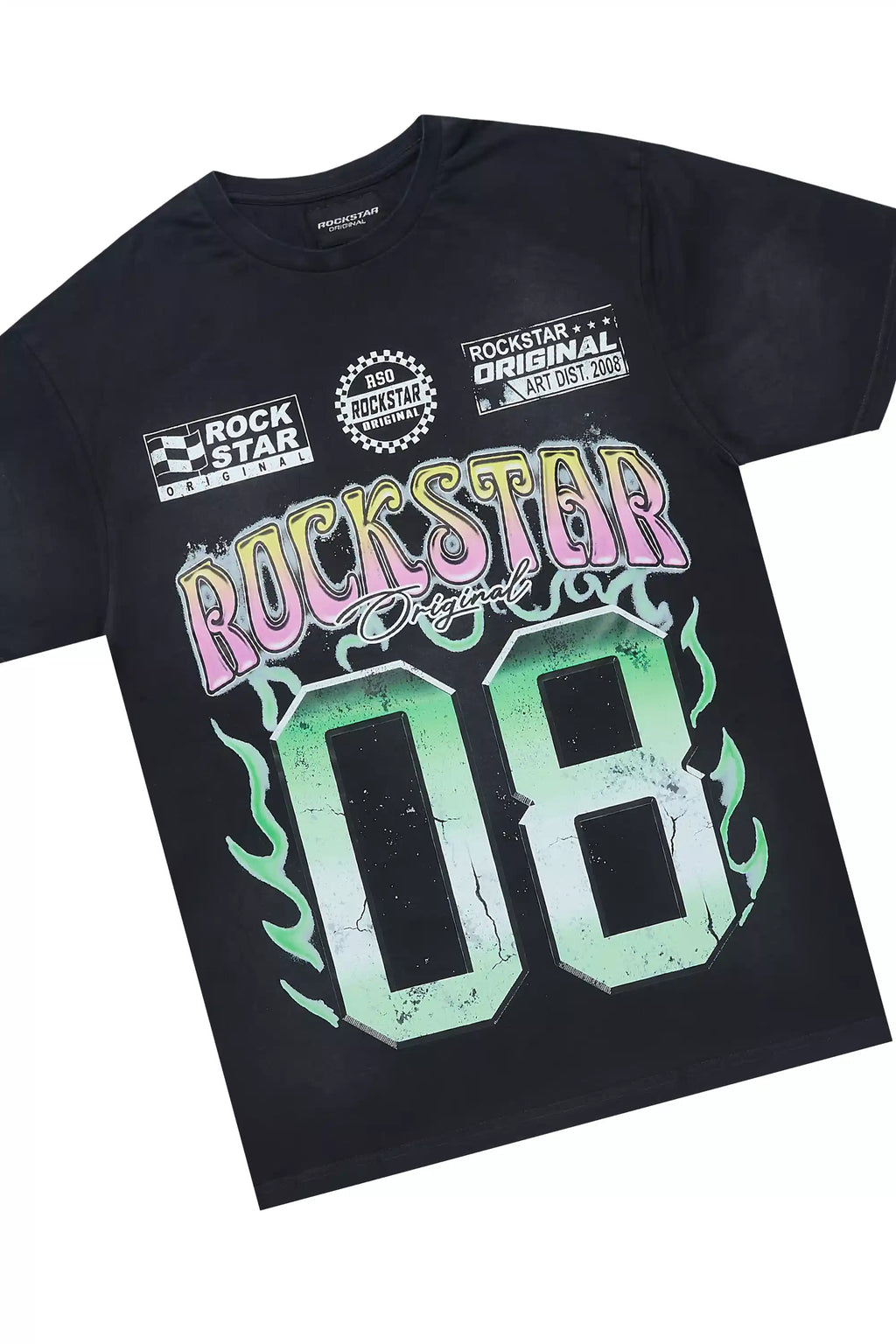 Quito Black T-Shirt/Stacked Flare Track Set