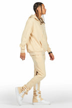 Briggs Beige Hoodie/Super Stacked Flare Track Set