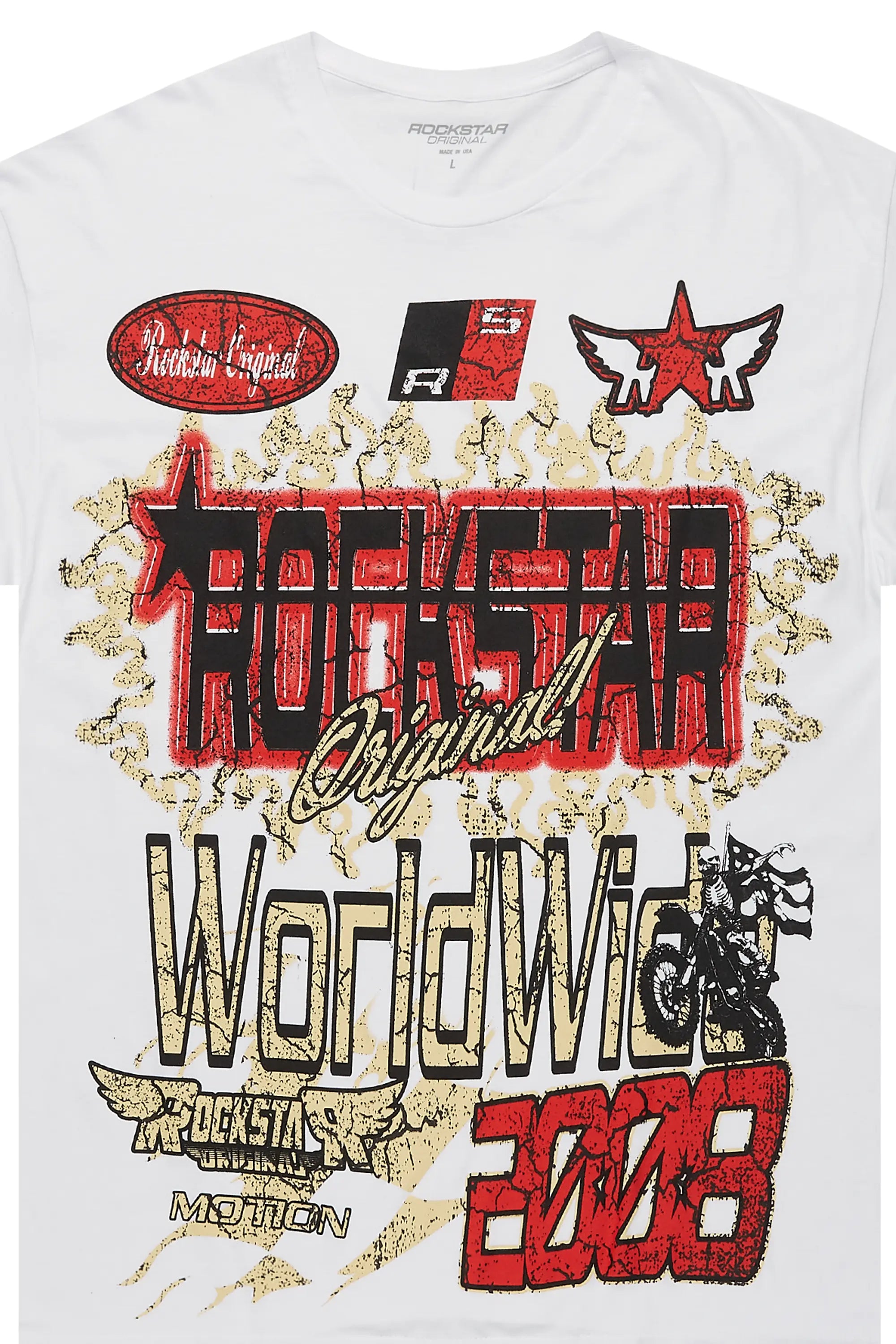 Deangelo White Graphic T-Shirt