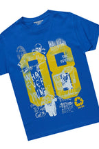 Boys Beau Royal Blue T-Shirt/Stacked Flare Jean Set