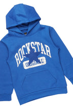 Girls Mallora Royal Blue Baggy Stacked Hoodie Track Set
