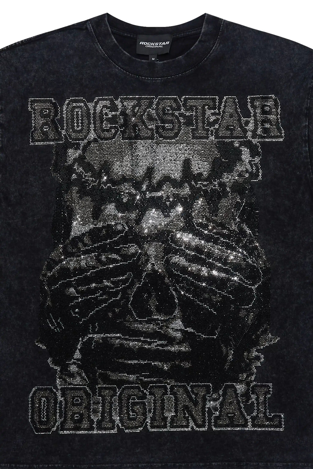 Chayse Black Rhinestone Oversized T-Shirt