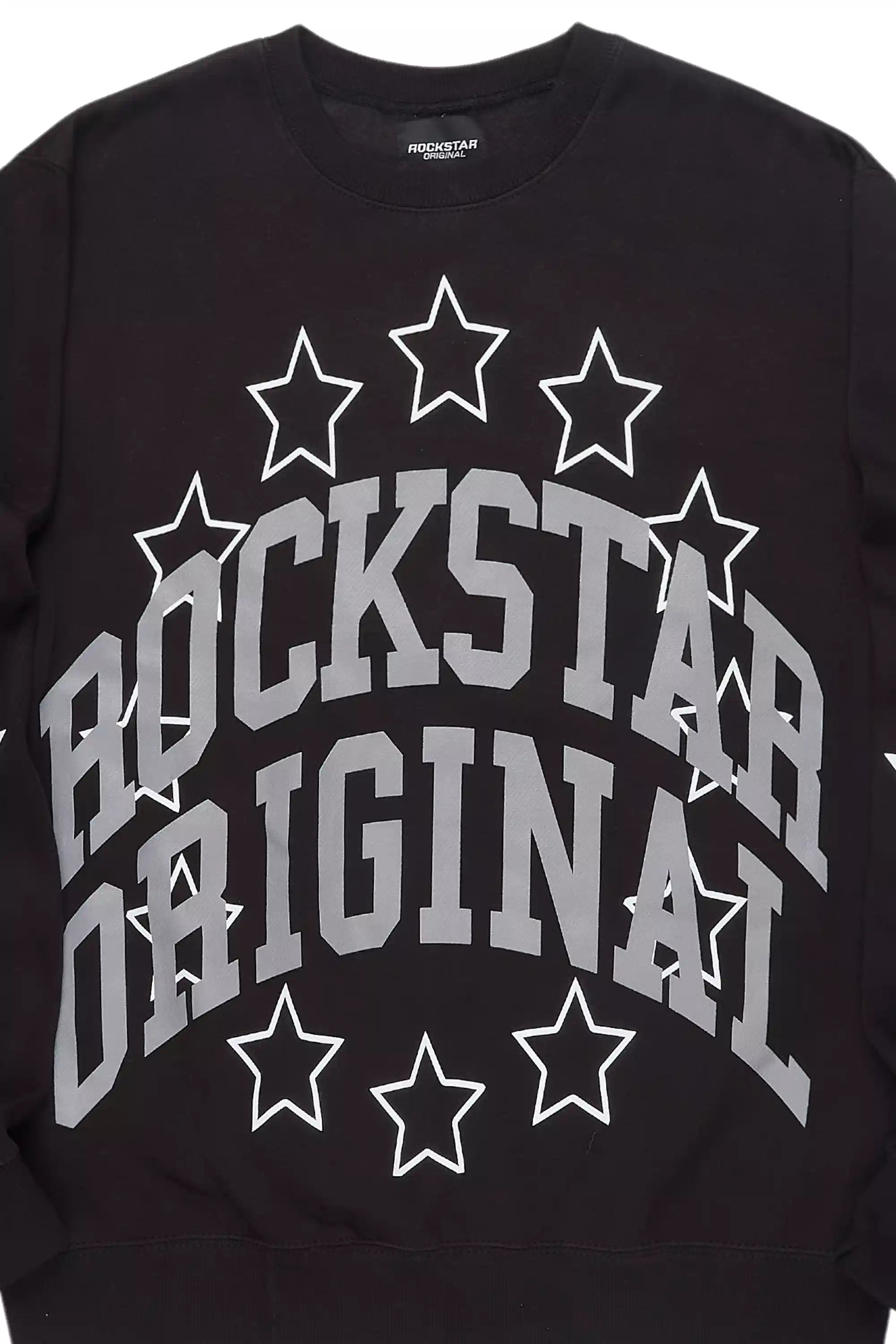 Boe Black Graphic Crewneck Sweatshirt