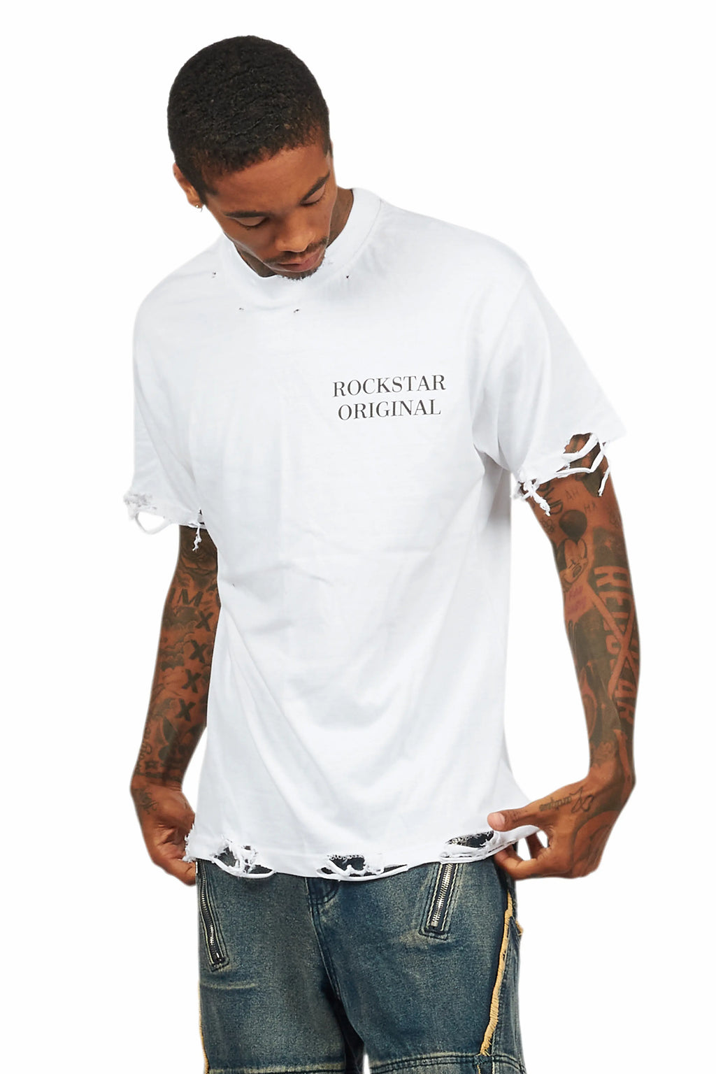 Drako White Oversized Graphic T-Shirt