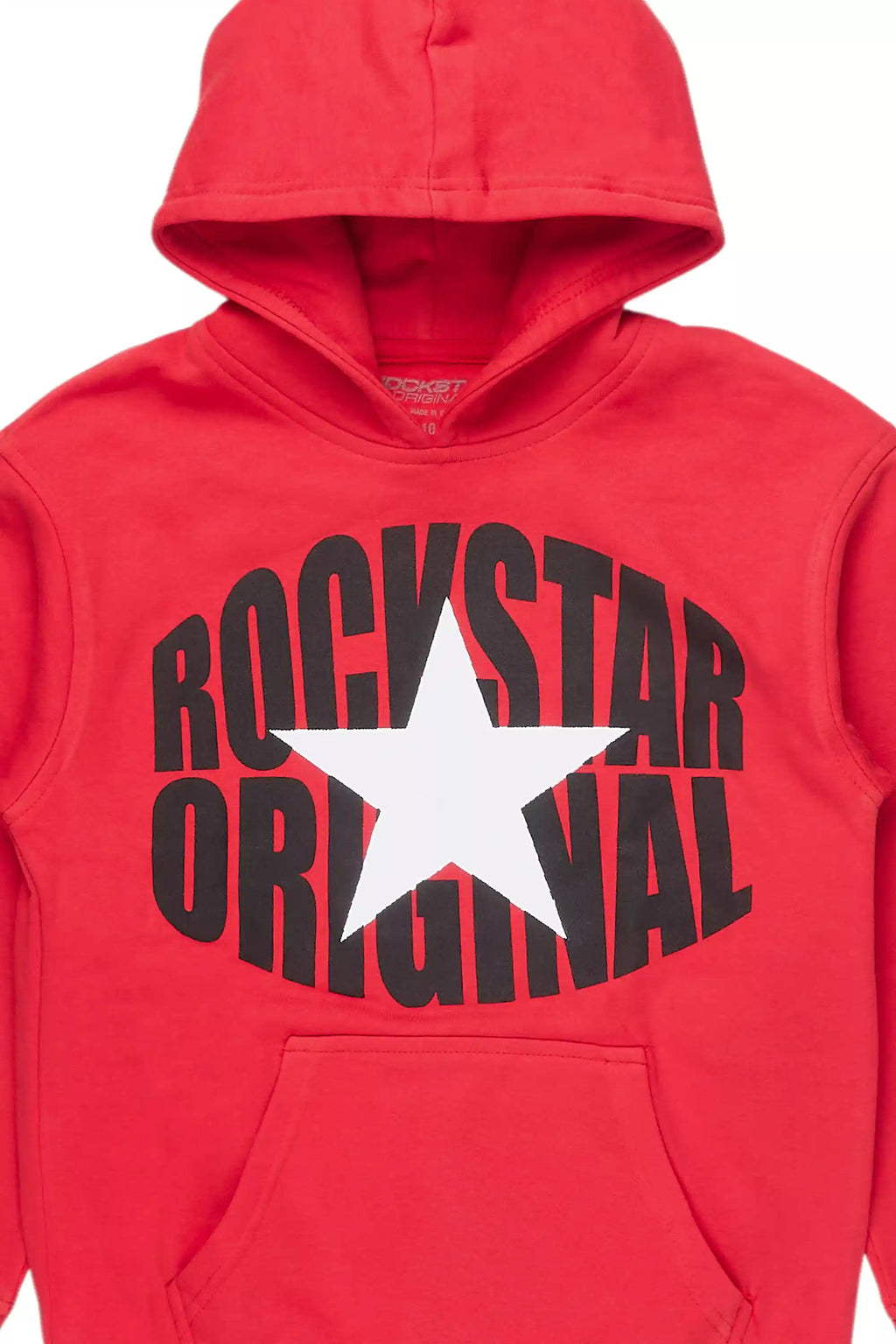 Boys Ezra Red Graphic Hoodie