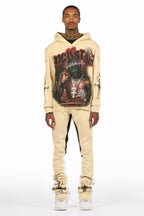 Vontae Beige/Black Hoodie/Super Stacked Track Set