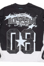 Allstar Vintage Black/White Boxy Crop Double Layer Tee