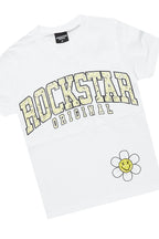 Girls Raisa White/Beige T-Shirt Cargo Jogger Set