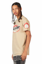 Draven Beige Graphic T-Shirt
