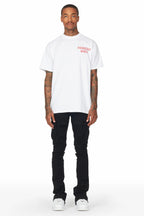 Sarg Black Cargo Stacked Flare Jean