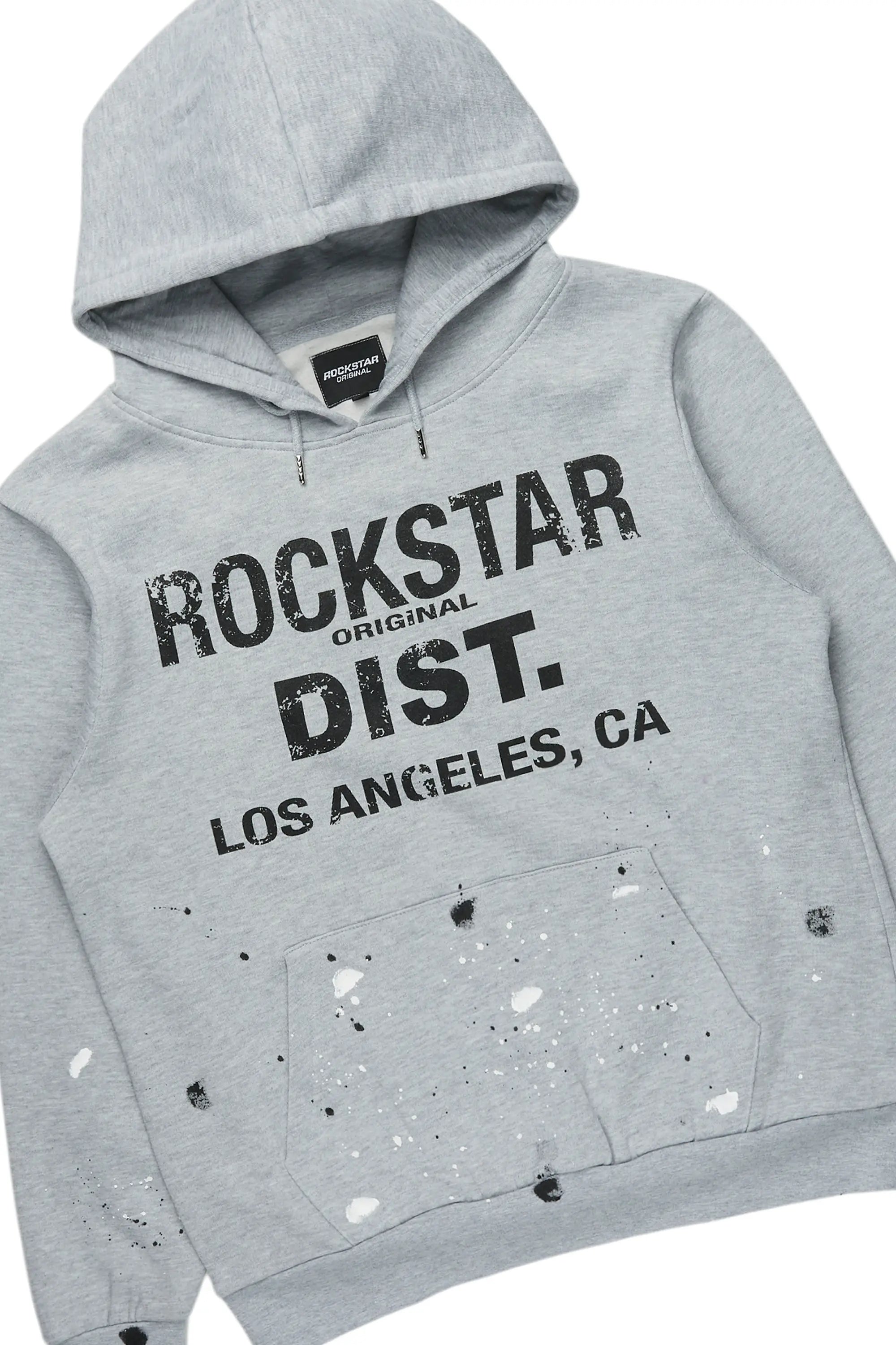 Scottie Heather Grey Hoodie/Baggy Track Pant Set