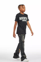 Boys Yanis Black Baggy Fit Jean