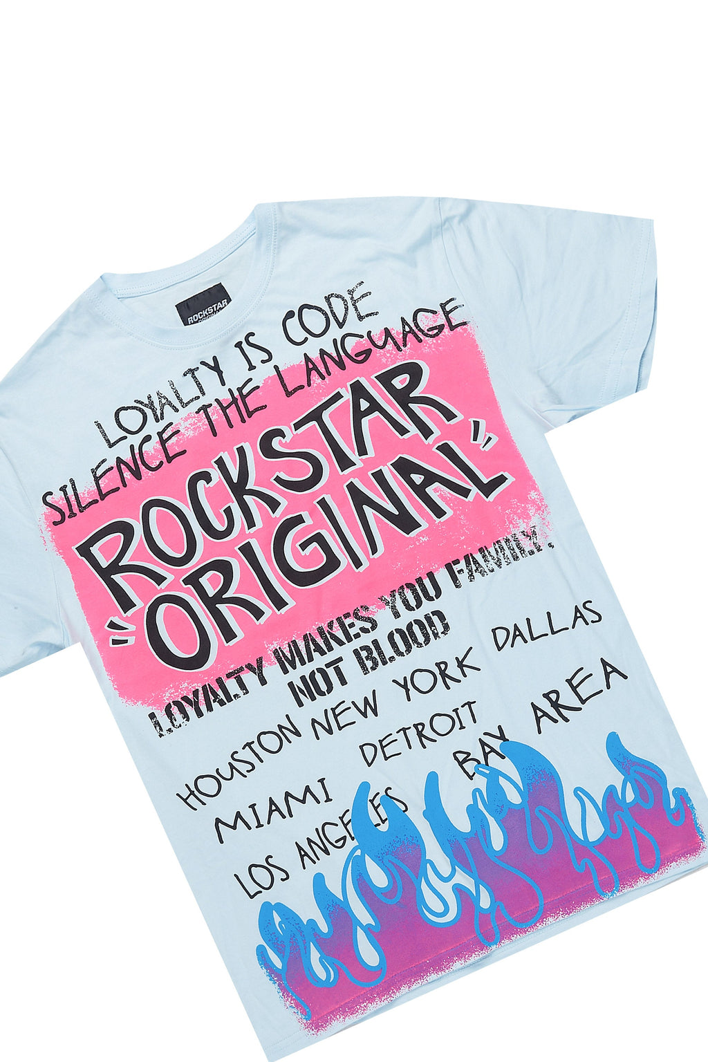 Beno Baby Blue T-Shirt Cargo Shorts Set