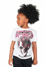 Girls Bastina White Graphic T-Shirt