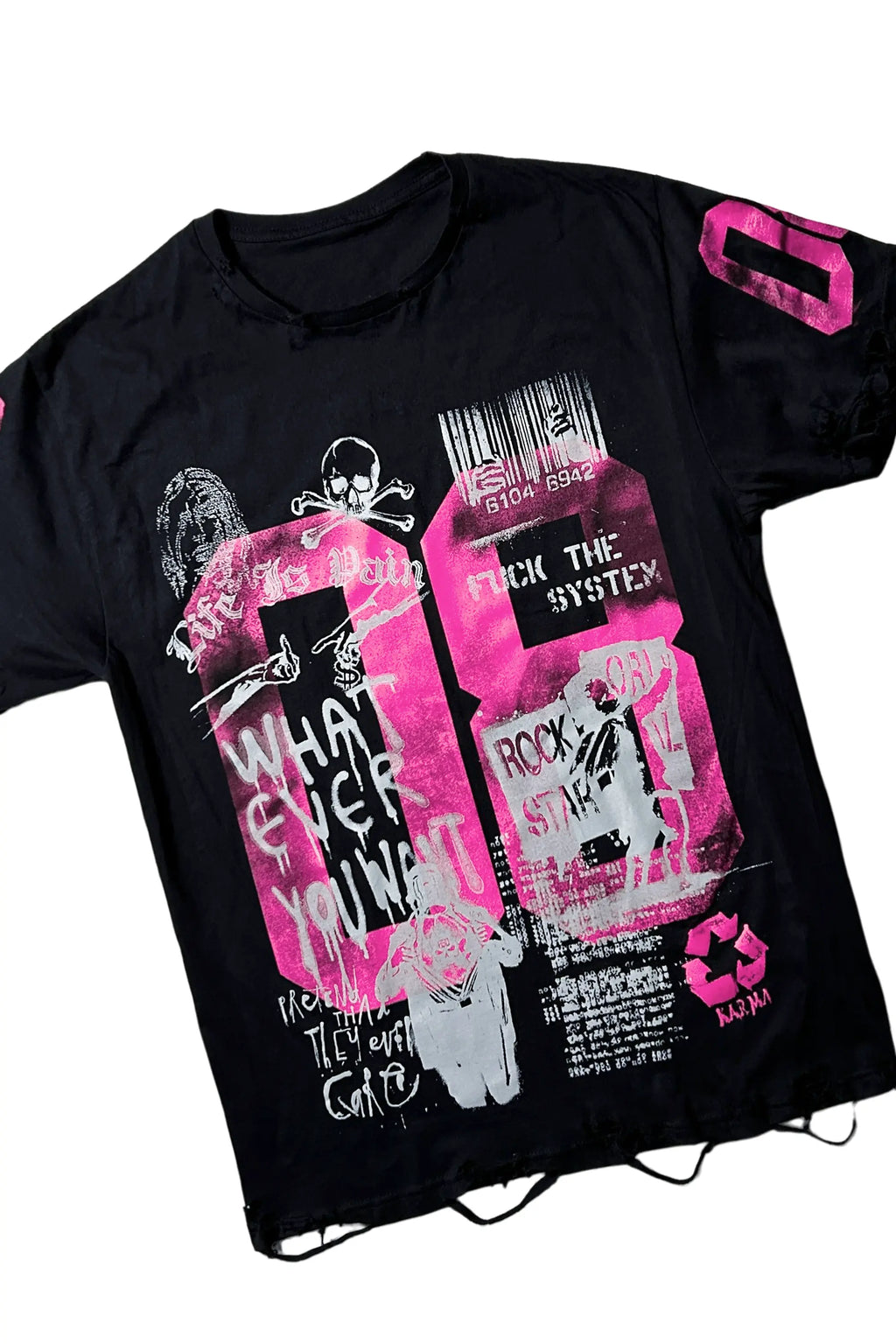 Grill Black/Pink T-Shirt/Slim Fit Jean Set