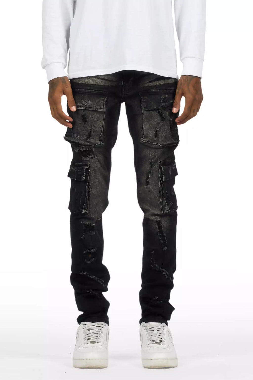 Kap Dark Grey Cargo Jean