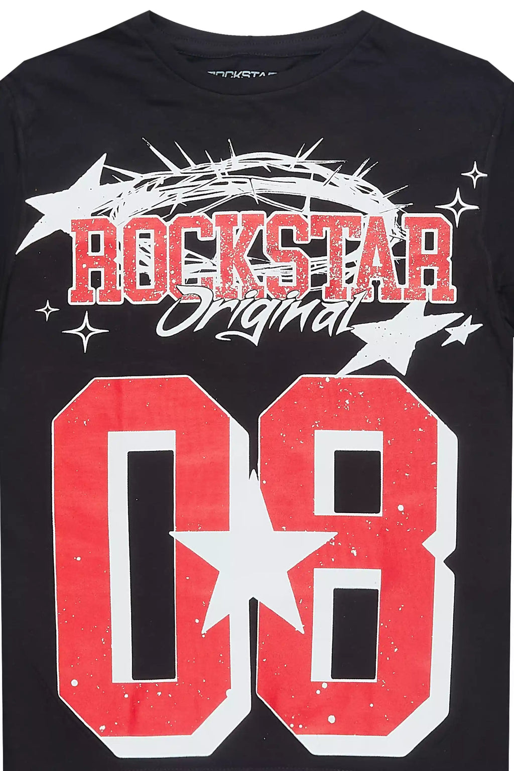 Boys Allstar Black/Red Graphic T-Shirt