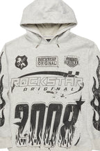 Amos Heather Grey Graphic Hoodie