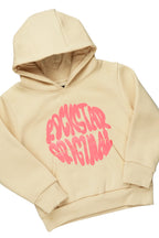 Girls Rayna Beige Stacked Pant Set