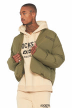 Damien Olive Puffer Jacket