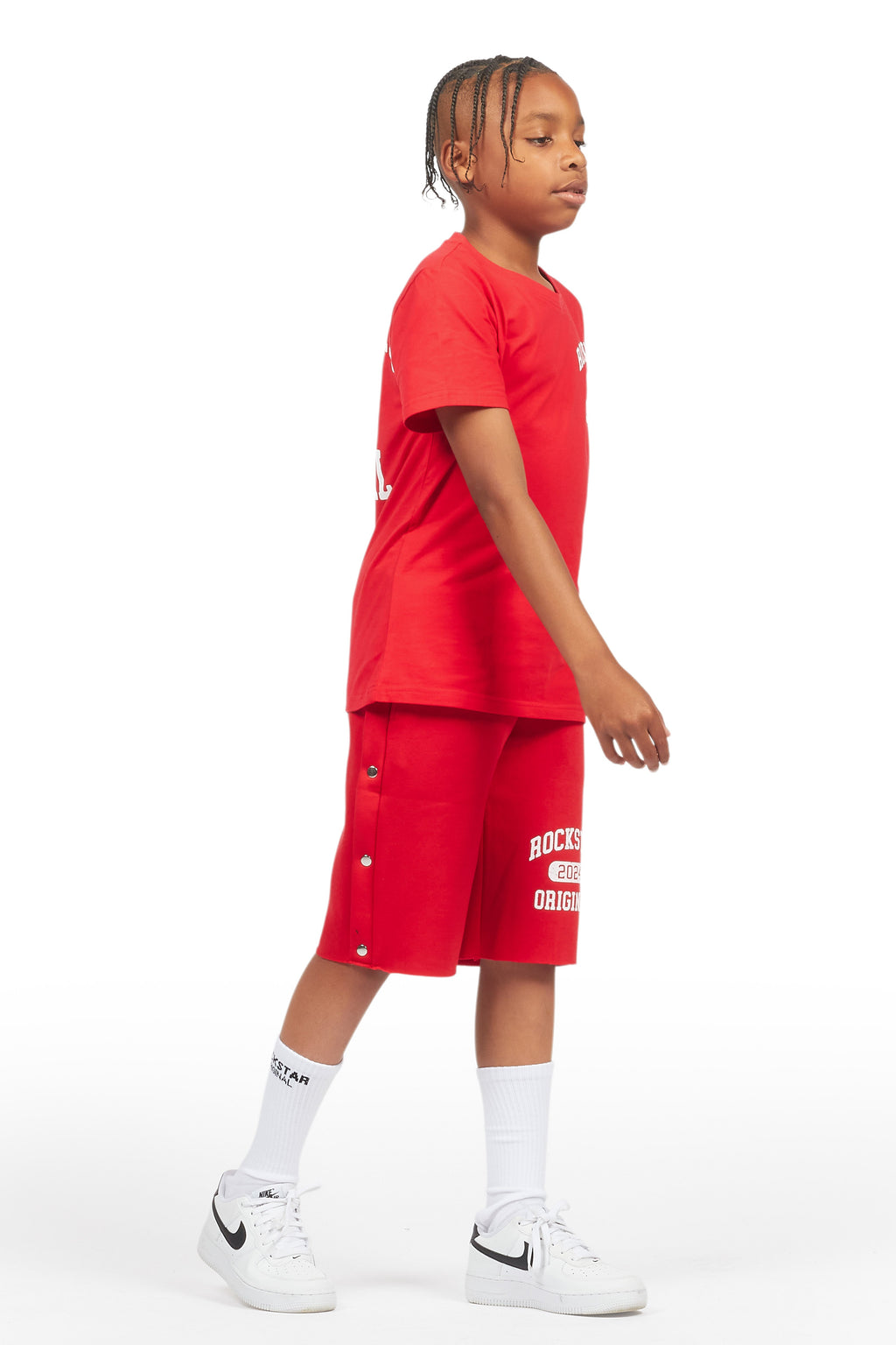 Boys Lex Red T-Shirt/Short Set