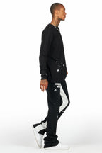 Raffer Black Long Sleeve T-Shirt/Baggy Pant Set