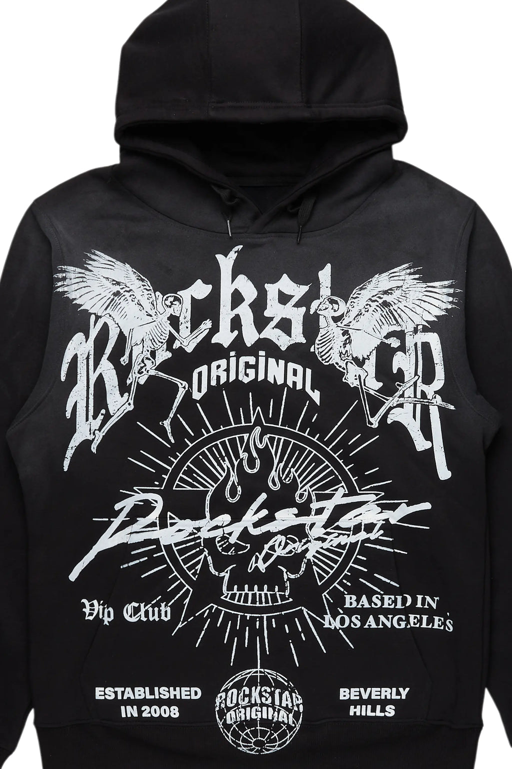 Tally Black Graphic Hoodie