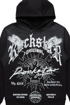 Tally Black Graphic Hoodie