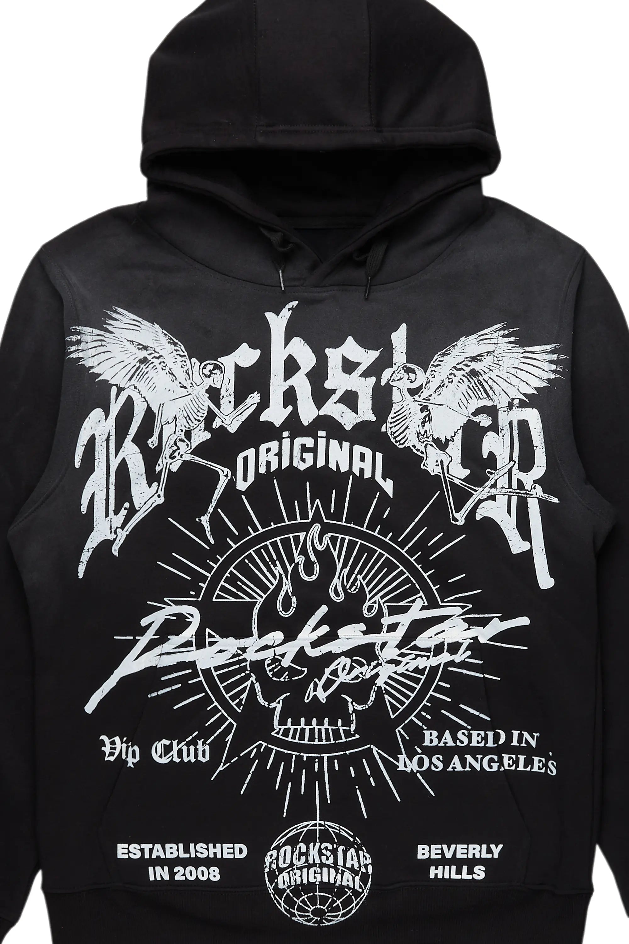 Tally Black Graphic Hoodie