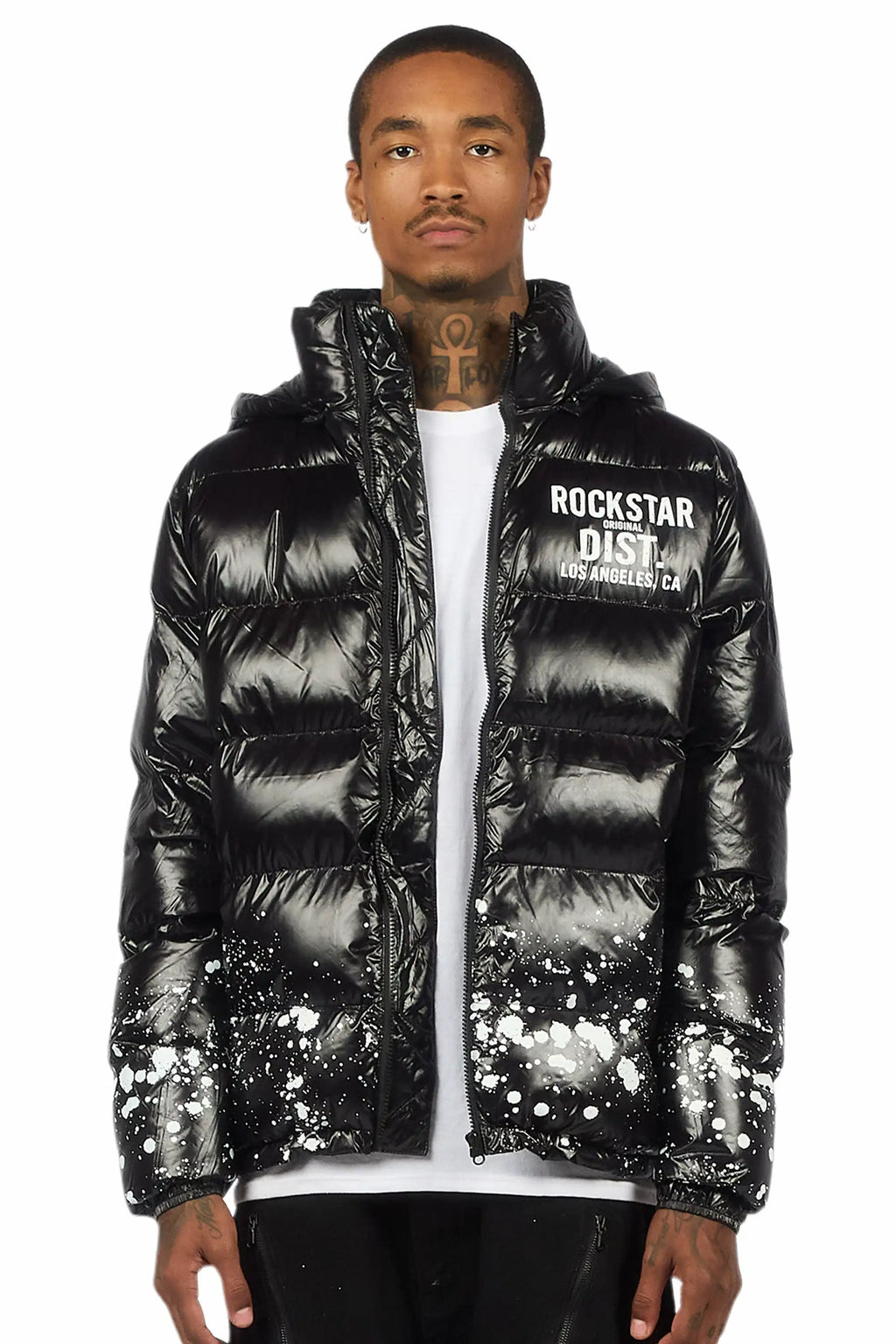 Raffer Black Heavy Puffer Jacket