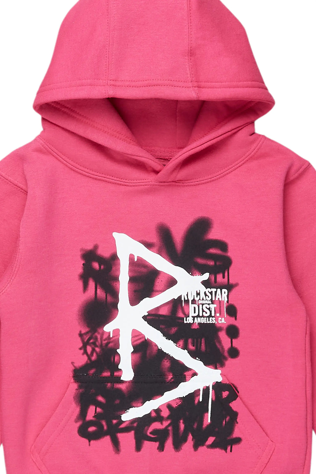 Girls Nahomy Fuchsia Graphic Hoodie