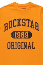 Boys Members Orange Graphic T-Shirt