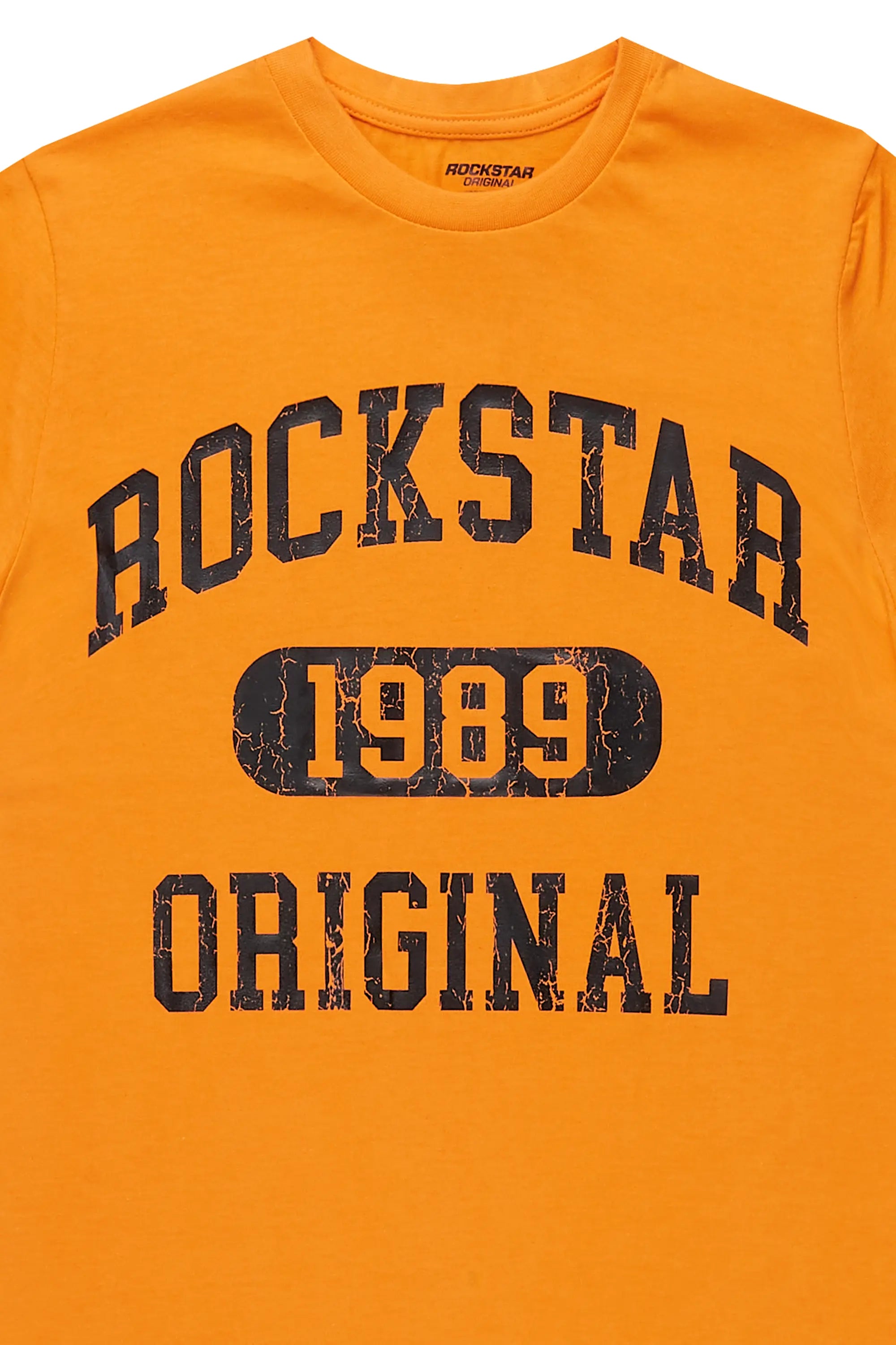 Boys Members Orange Graphic T-Shirt