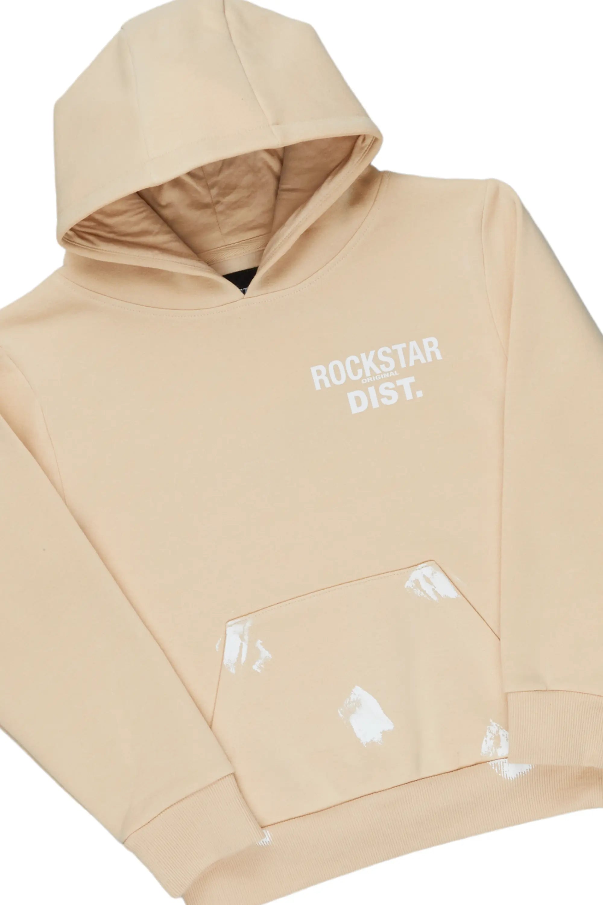 Boys Raffer Beige/Black Stacked Pant Set