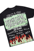 Beno Black T-Shirt/Denim Short Set