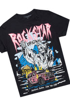 Kip Black T-Shirt/Denim Short Set