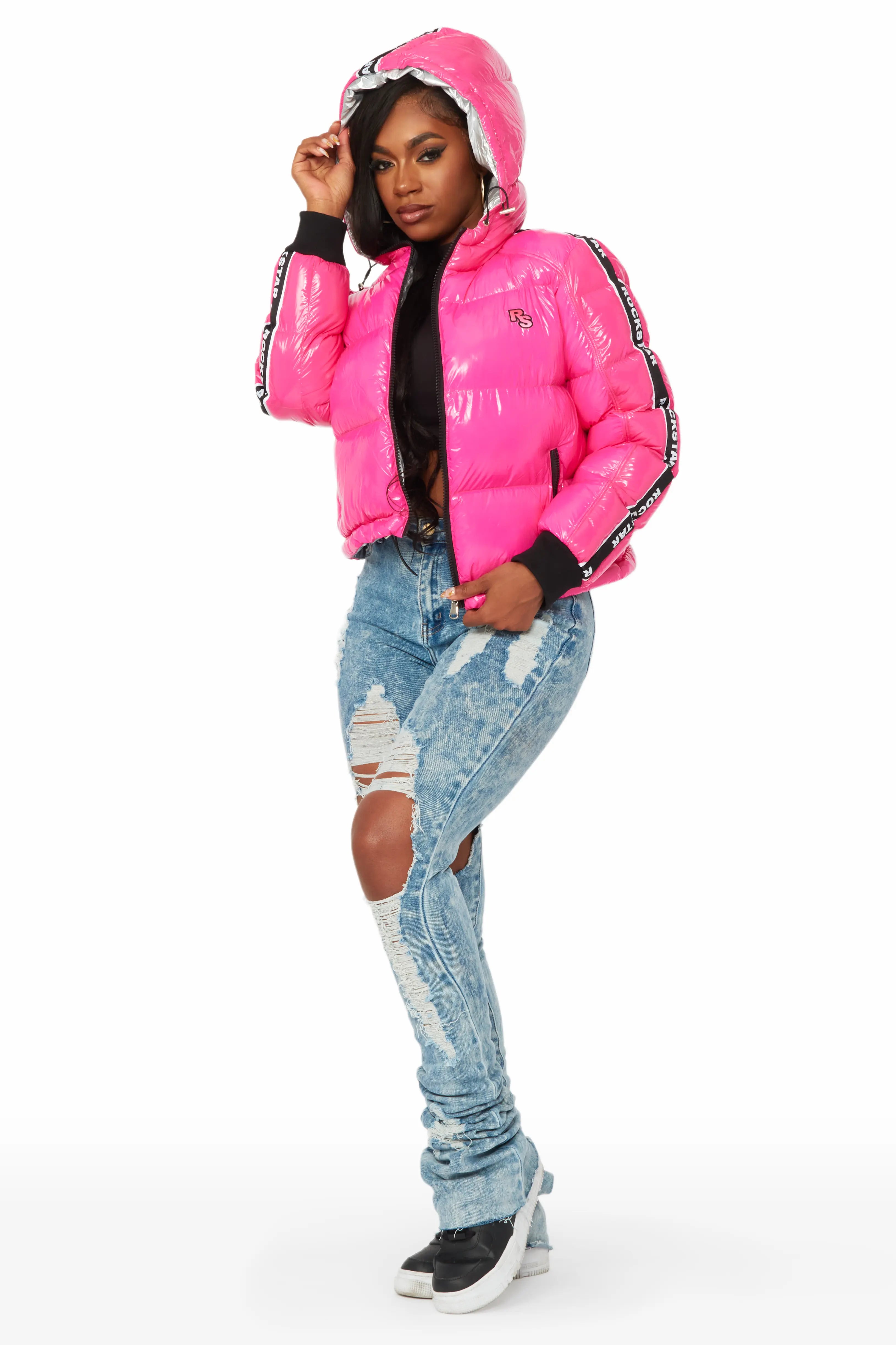 Jackey Hot Pink Puffer Jacket