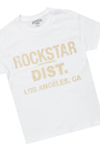 Boys Koen Beige Tree Camo T-Shirt/Stacked Flare Jean Set