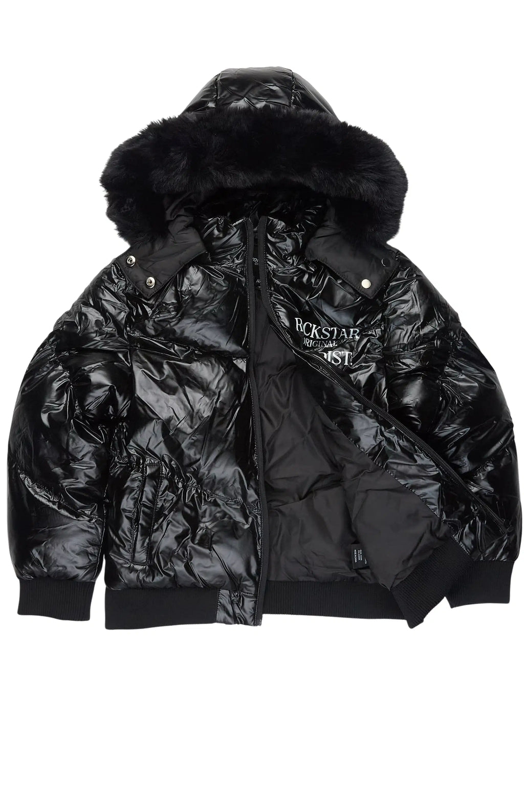 Girls Destina Black Puffer Jacket