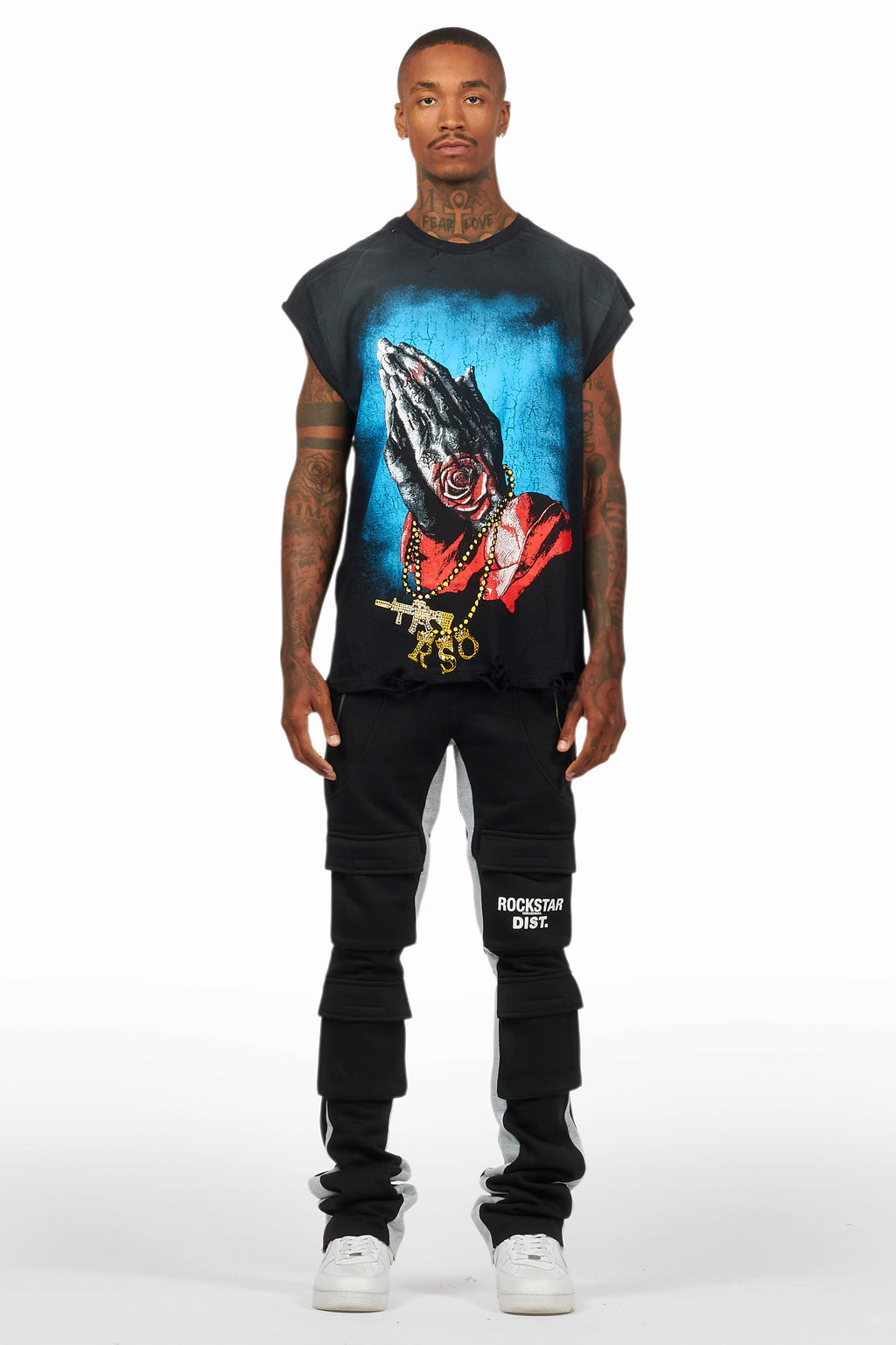 Gonave Black Graphic Muscle T-Shirt