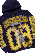 Fields Navy Stacked Flare Hoodie Track Set