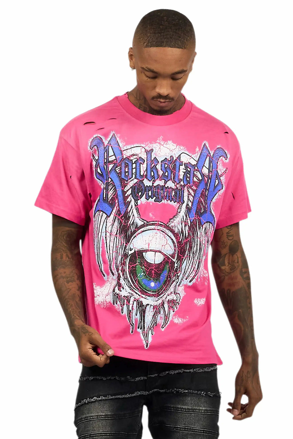 Fenton Fuchsia Oversized Graphic T-Shirt