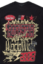 Deangelo Black/Red Long Sleeve Graphic T-Shirt