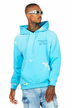 Rockstar Art Dist. Blue Graphic Hoodie