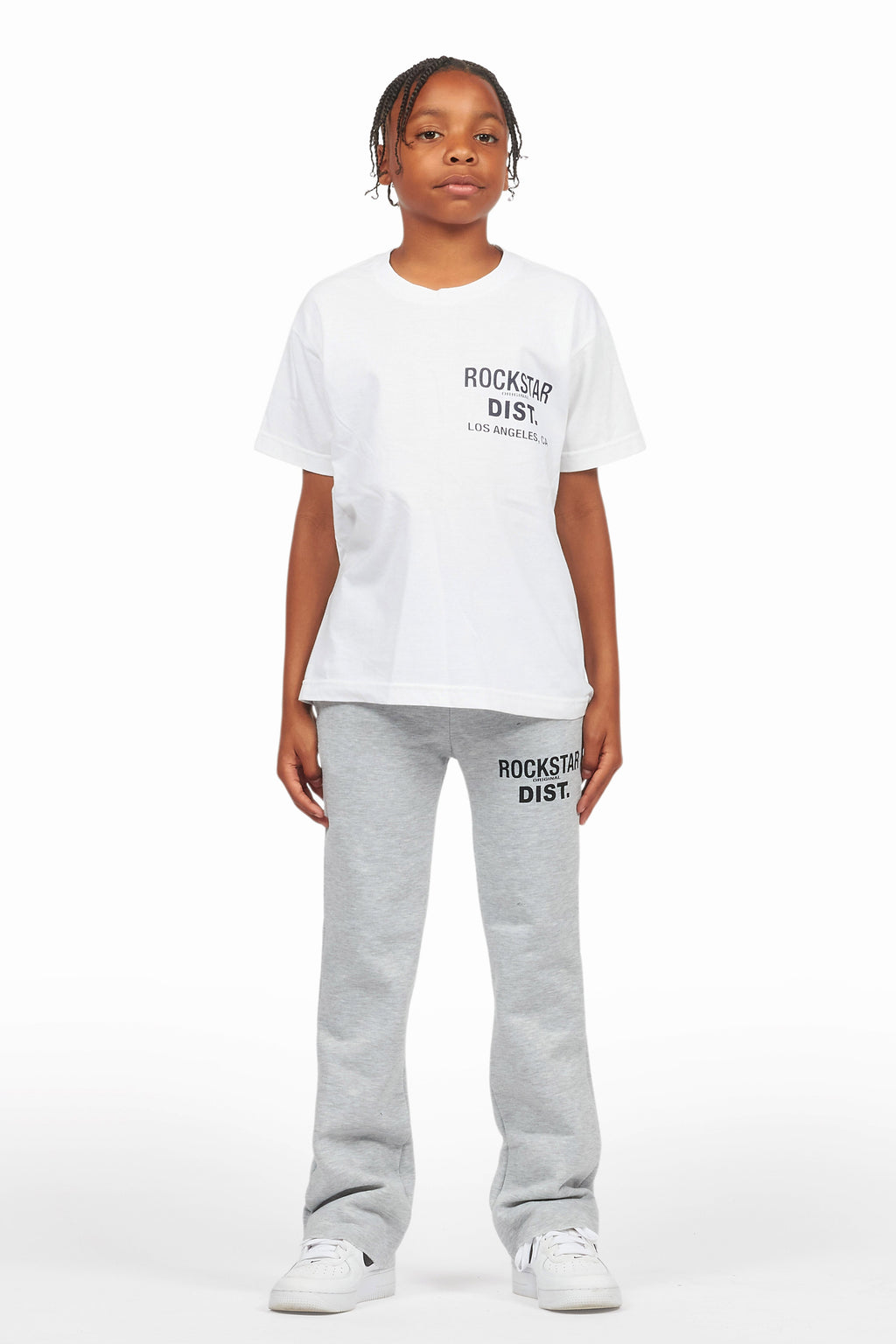 Boys Alpine Grey Stacked Trackpant