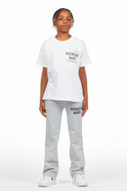 Boys Alpine Grey Stacked Trackpant