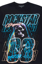 Kruz Black/Blue Oversized Graphic T-Shirt