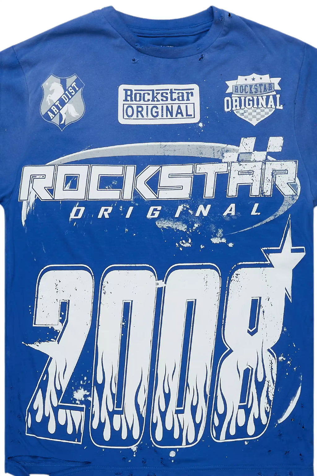 Esha Royal Blue Oversized T-Shirt