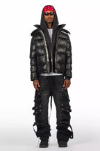 Alasia Jet Black Puffer Jacket