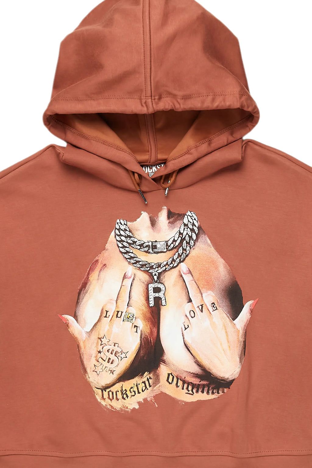 Deana Brown Crop Hoodie